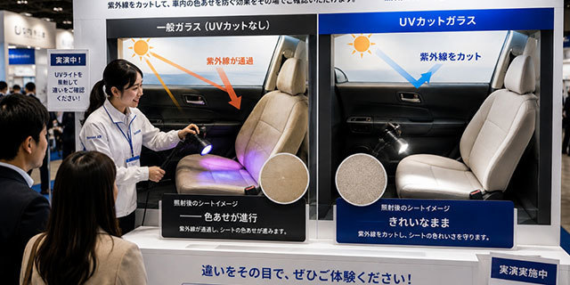 UV対策可視化展示
