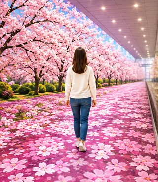 春の花畑