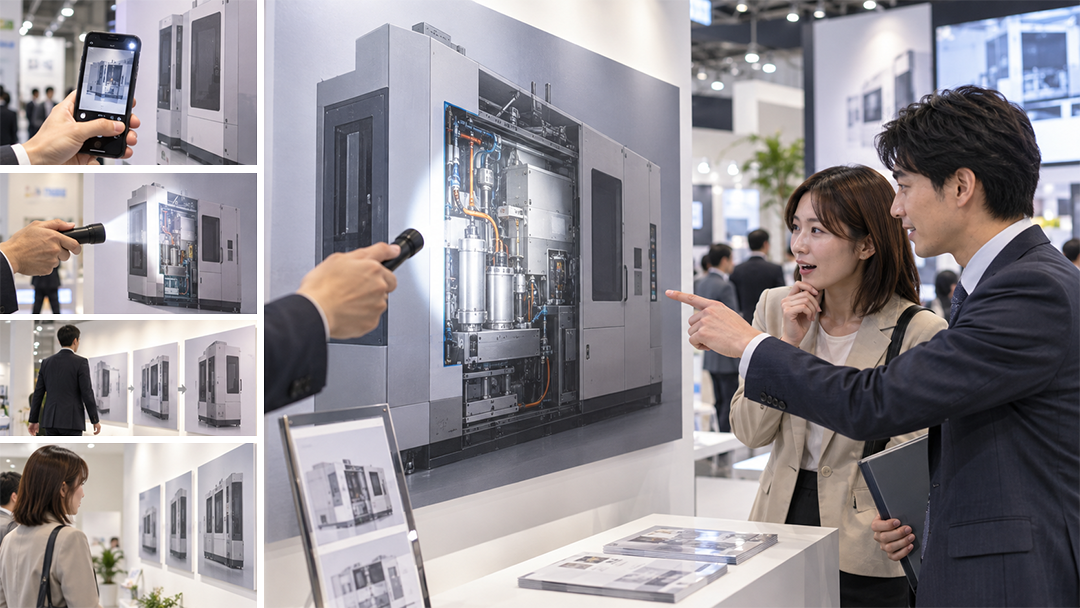 展示会でのプリンテッドXR活用イメージ