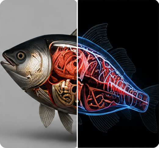 魚の体の中